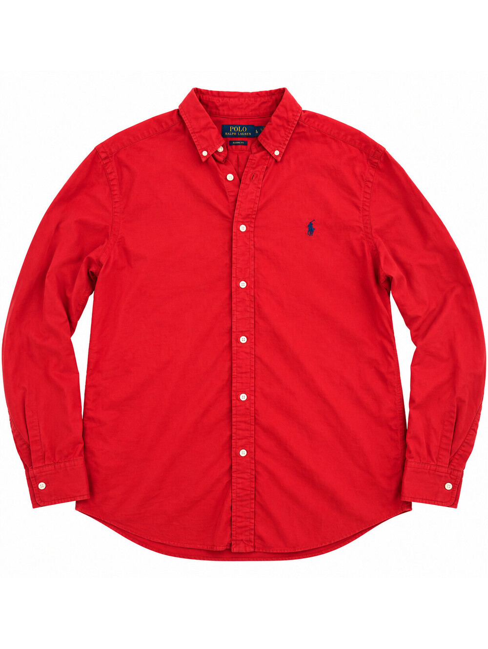 Polo Ralph Lauren Men's XL Red Classic Fit Button Down Oxford Shirt